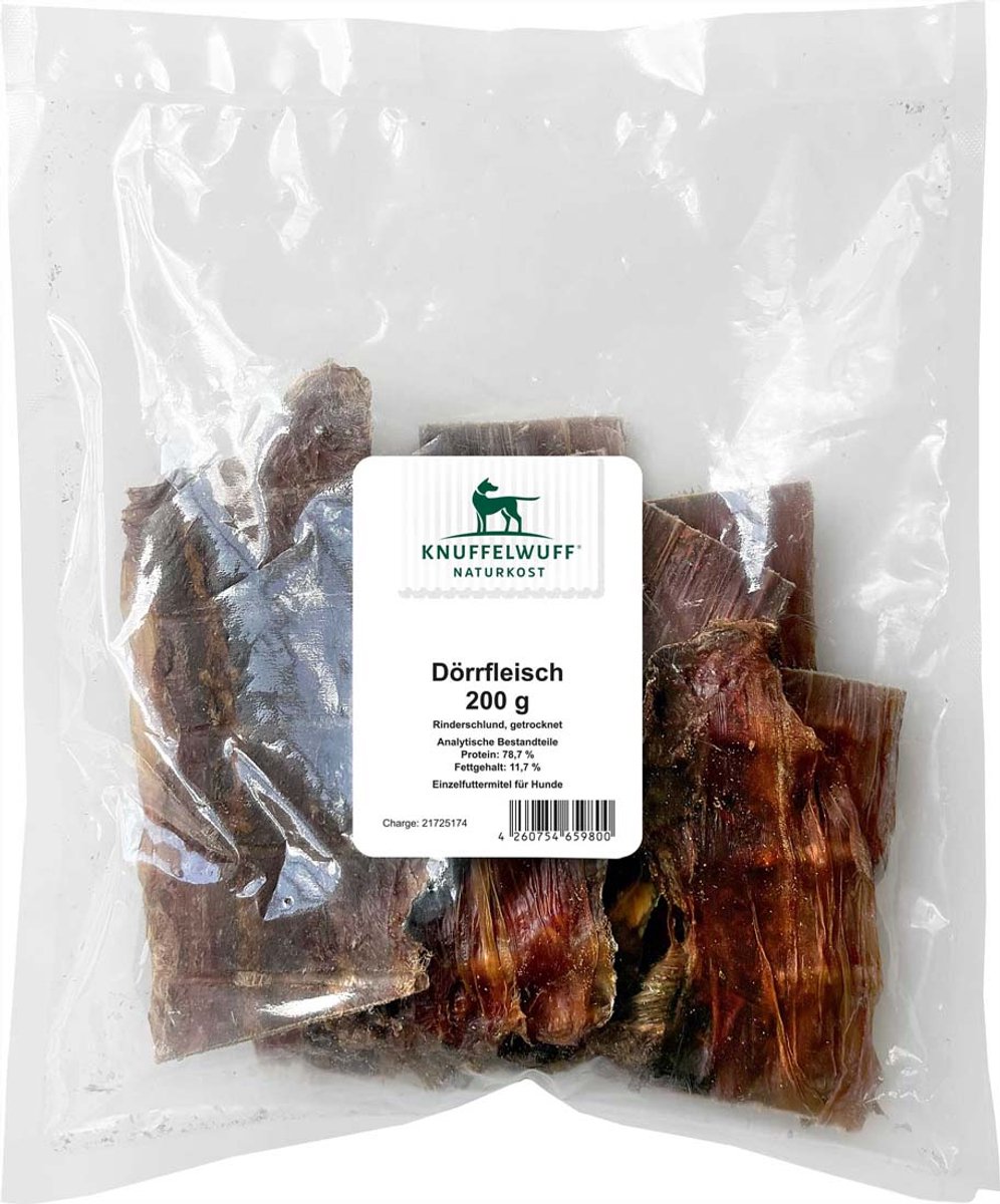 Knuffelwuff Gedroogd vlees 200g