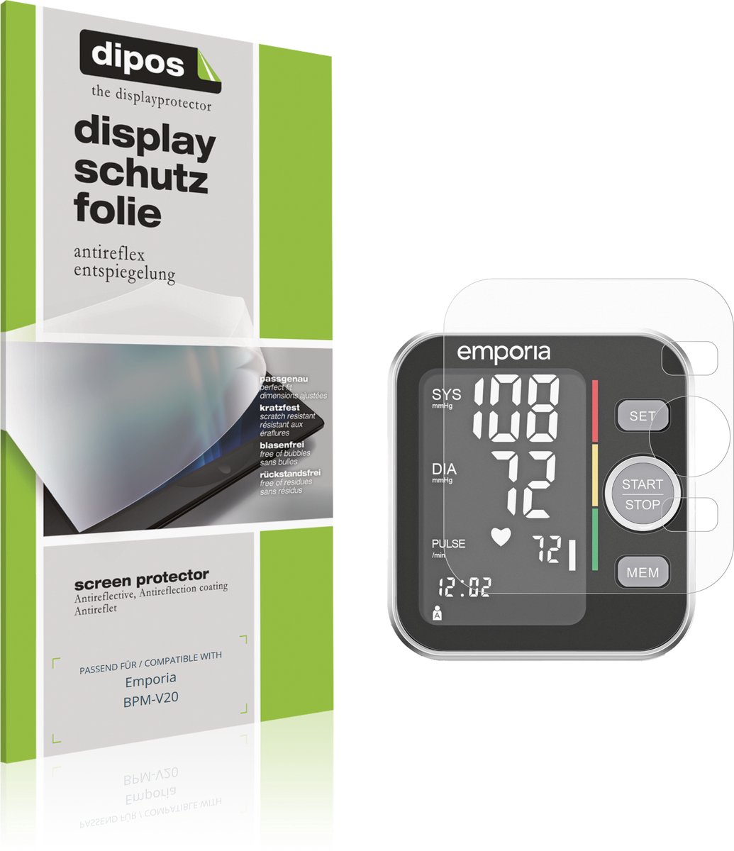 dipos – 4x Matte Beschermfolie geschikt voor Emporia BPM-V20 | Krasbestendige & antireflecterende Screenprotector Ultra-Thin