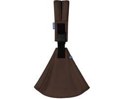 LUVION® Baby Sling FLORENCE Chestnut Brown - Heupdraagzak Baby - Ergonomische Hip Carrier - Draagzak - Tot 16 kg - Bruin