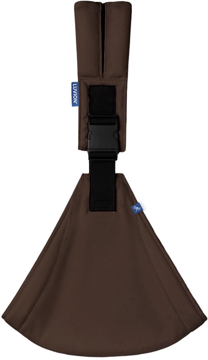 LUVION® Baby Sling FLORENCE Chestnut Brown - Heupdraagzak Baby - Ergonomische Hip Carrier - Draagzak - Tot 16 kg - Bruin
