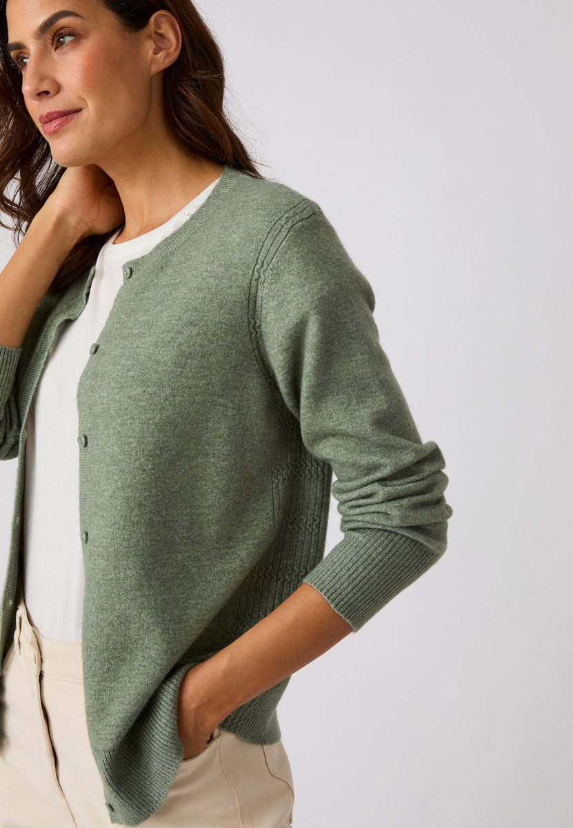 Damart - Vest van fijn Thermolactyl breisel - Dames - Groen - XXL