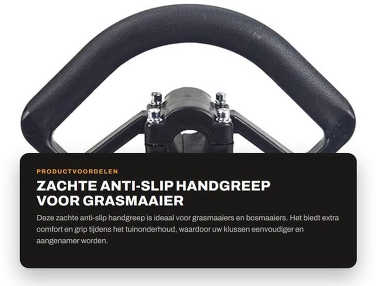 Handgreep Zacht Antislip - Universele Handgreep - Dempende Grip - Kunststof - Diameter 26 mm - Voor Grasmaaier/Bosmaaier - Tuingreep
