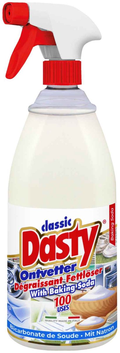 Dasty Ontvetter Baking Soda Spray 1 Liter – Krachtige Allesreiniger tegen Vet en Hardnekkige Vlekken