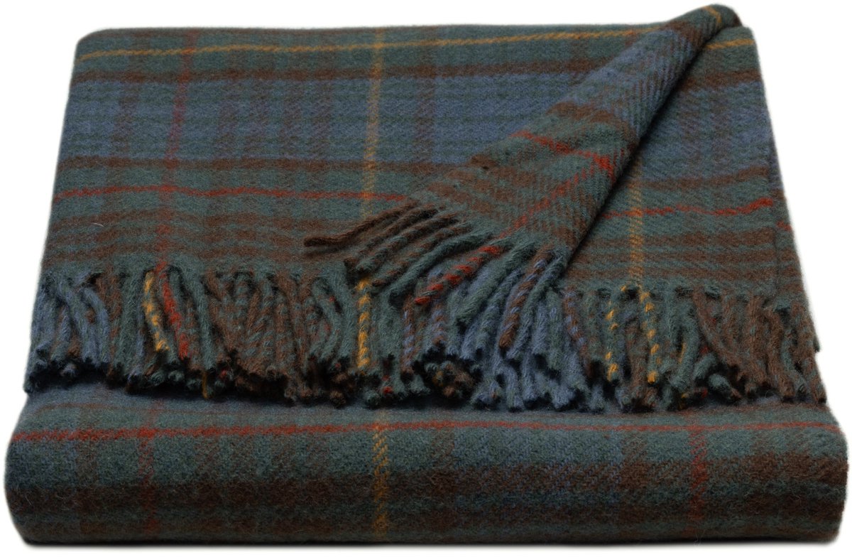WOOOL Luxury Plaid - TARTAN (Antique Hunting Stewart) - 150x183cm