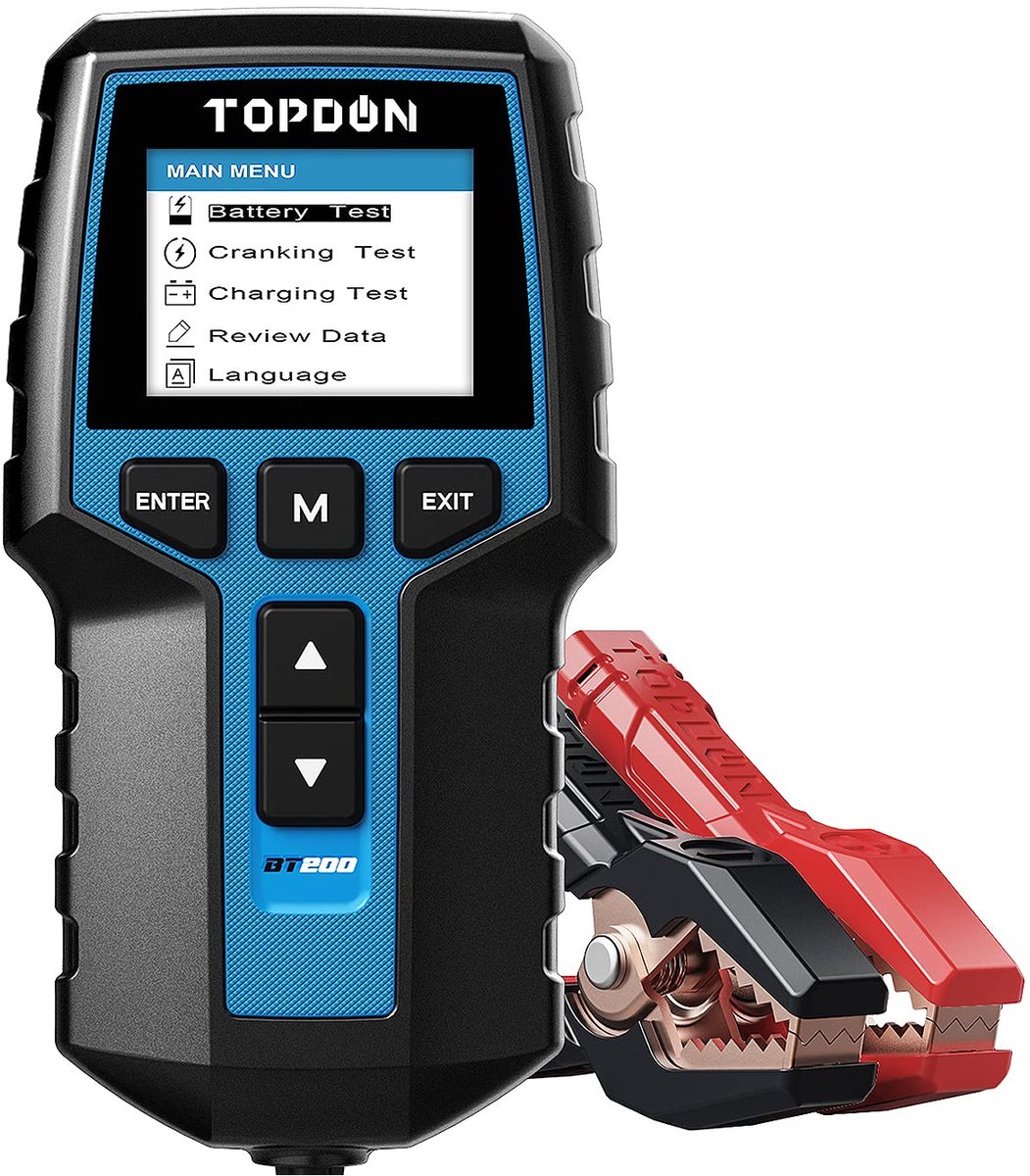 Auto accu tester digitaal batterijtester 12V 24V CCA analyse apparaat met LCD scherm laadtest voor auto en truck