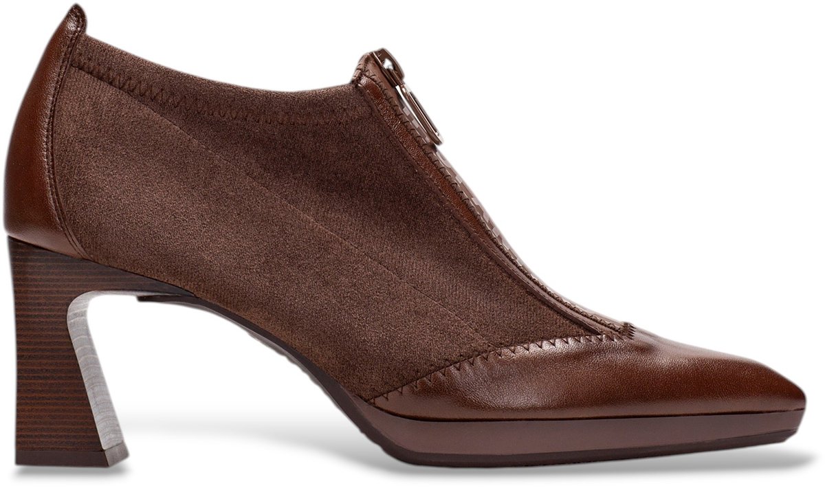 Hispanitas Bruine leren schoenen Atlanta