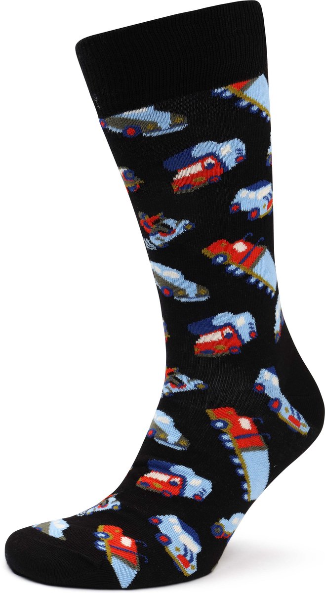 Happy Socks Sokken Traffic Jam - Maat 41-46 - Heren - Grappige sokken - Halfhoge sokken
