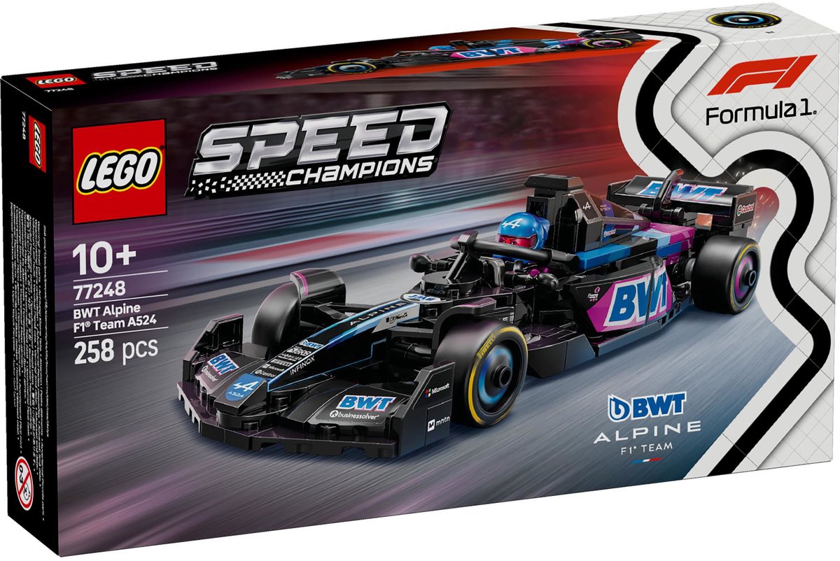 LEGO 77248 Speed Champions BWT Alpine F1® Team A524 racewagen