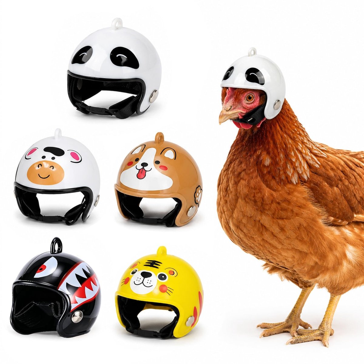 Solidchoice - Set van 5 Dierenhelmen voor Bescherming