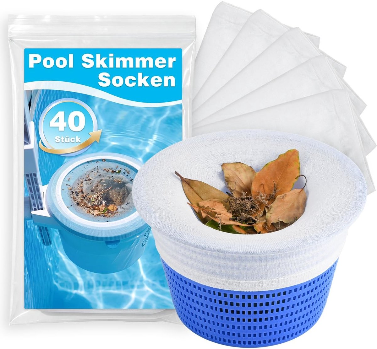 Solidchoice - 40 Stuks Zwembad Skimmer Sokken van Ultrafijn Net