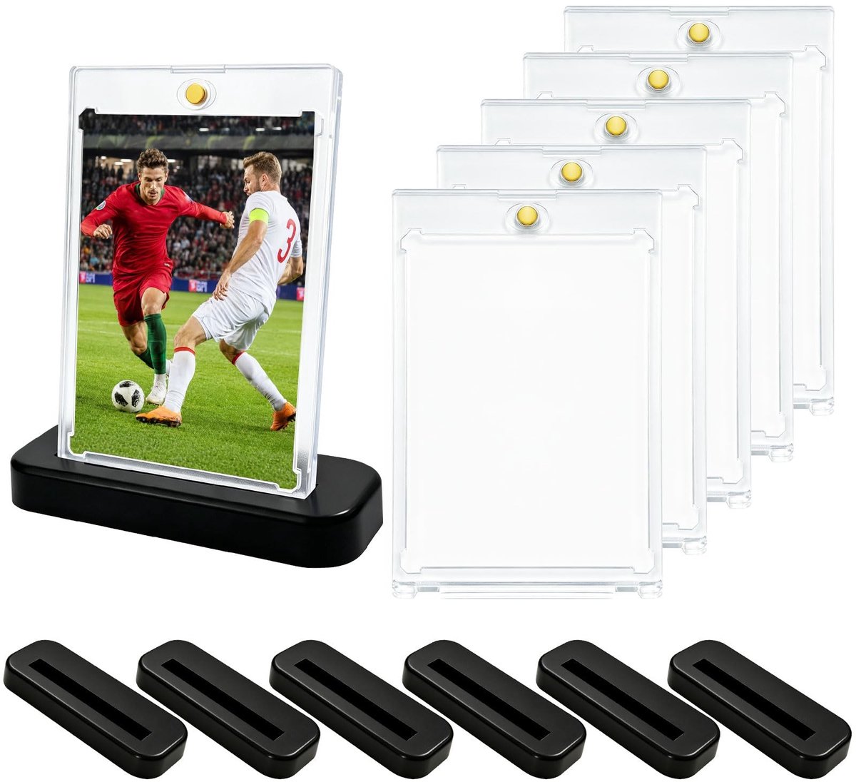 Solidchoice - Set van 6 Kaartbeschermers