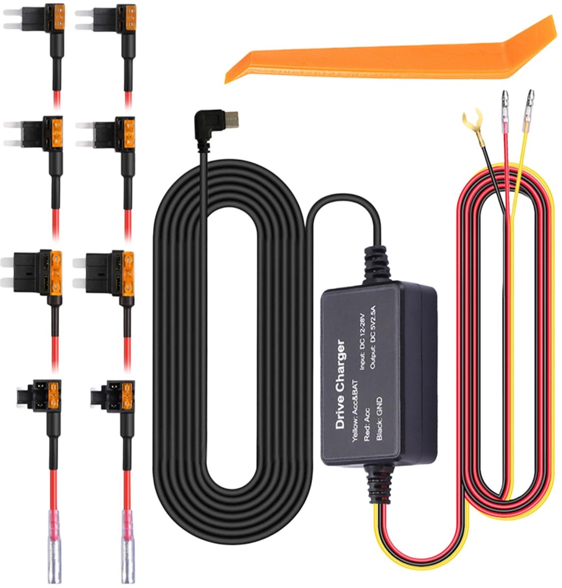 Solidchoice - Hardwire Kit voor Dashcam met USB-C Voeding
