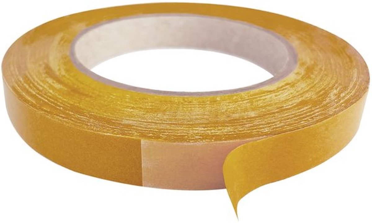 Plakband Dubbelzijdig Extra Sterk - Dun - Permanent Klevend - 9 mm x 10 m - Industrieel Kwaliteit - Goede Weerstand tegen Temperatuur en UV - Dubbelzijdig Tape