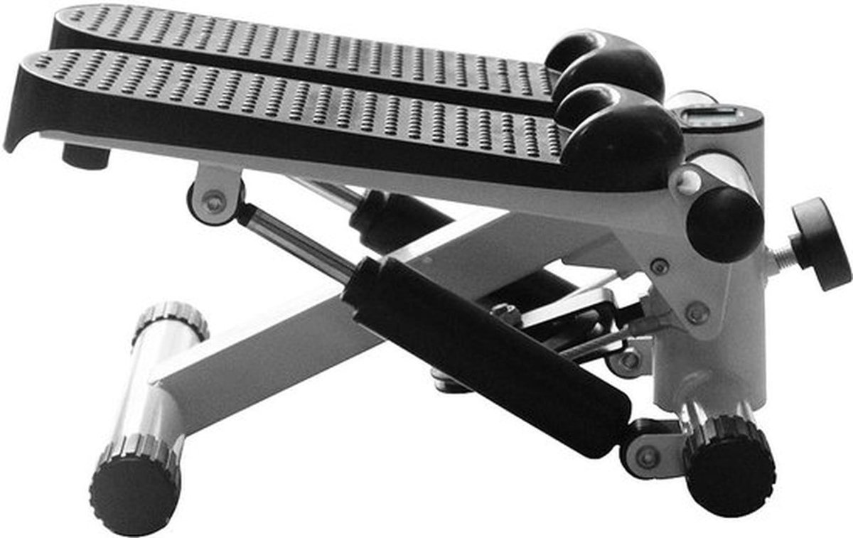 Fitness, Stepper, 2 in 1, weerstandstouwen, multifunctioneel, armen en benen, LCD-scherm, homegym, weerstand