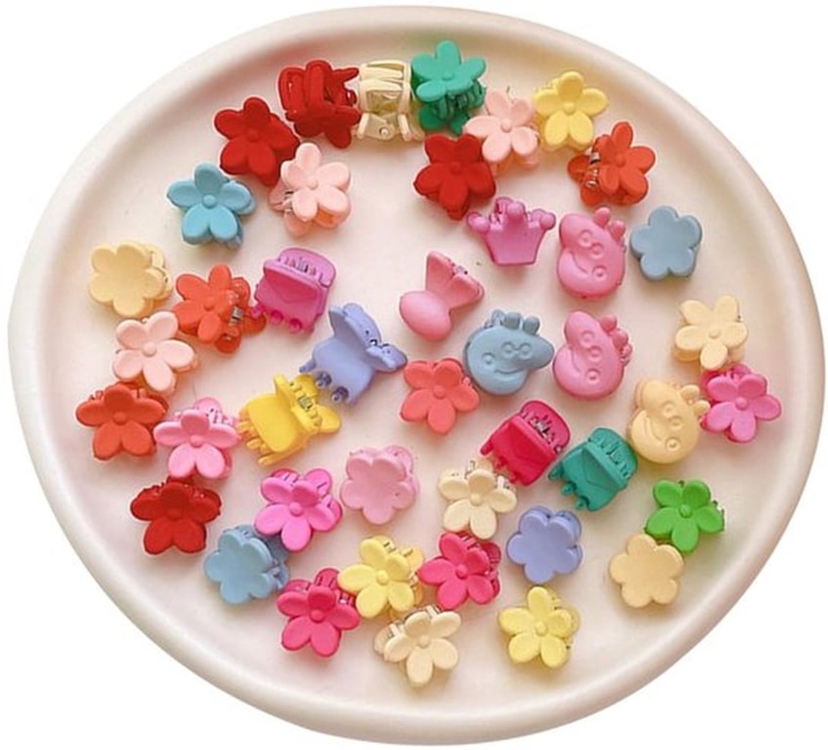 Mini-haarspelden 50 stuks - Antislip - Duurzaam - Lichtgewicht - Meisjeshaarspelden - Multicolour - Haaraccessoires