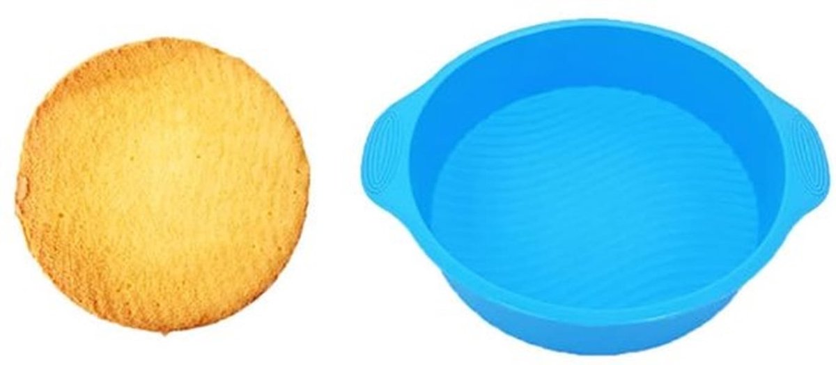 Siliconen Bakvorm 25,5 cm Rond - Hittebestendig - Antiaanbaklaag - BPA-vrij - Slijtvast - Gemakkelijk te Reinigen - Taartvorm