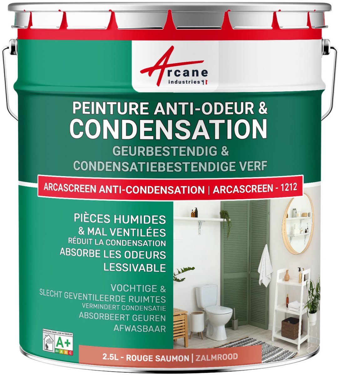 Anti-condensatieverf, anti-geurverf voor vochtige ruimtes: ARCASCREEN ANTI-CONDENSATION