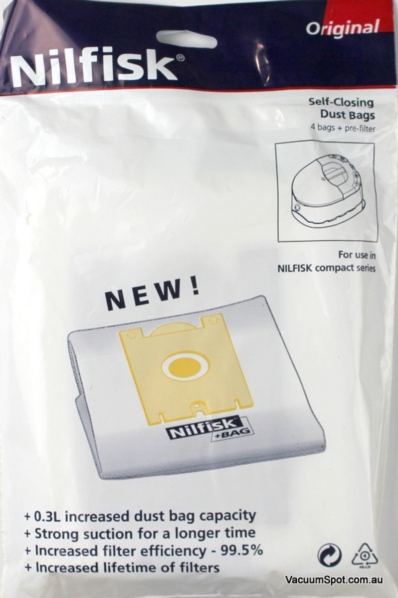 Nilfisk stofzuigerzakken Compact series Origineel 5 stuks