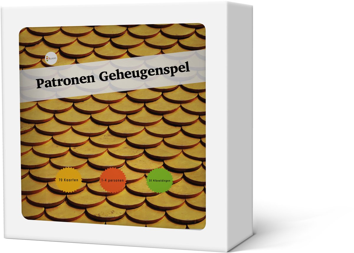 Geheugenspel Patronen - Kaartspel 70 kaarten - gedrukt op karton