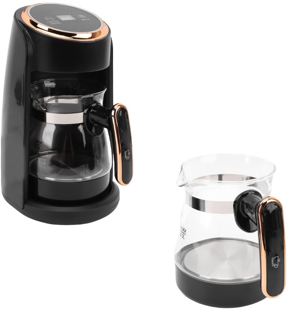 Zavio® Turkse Koffiezetapparaat - Turkse Koffie - Turkse Theepot Elektische