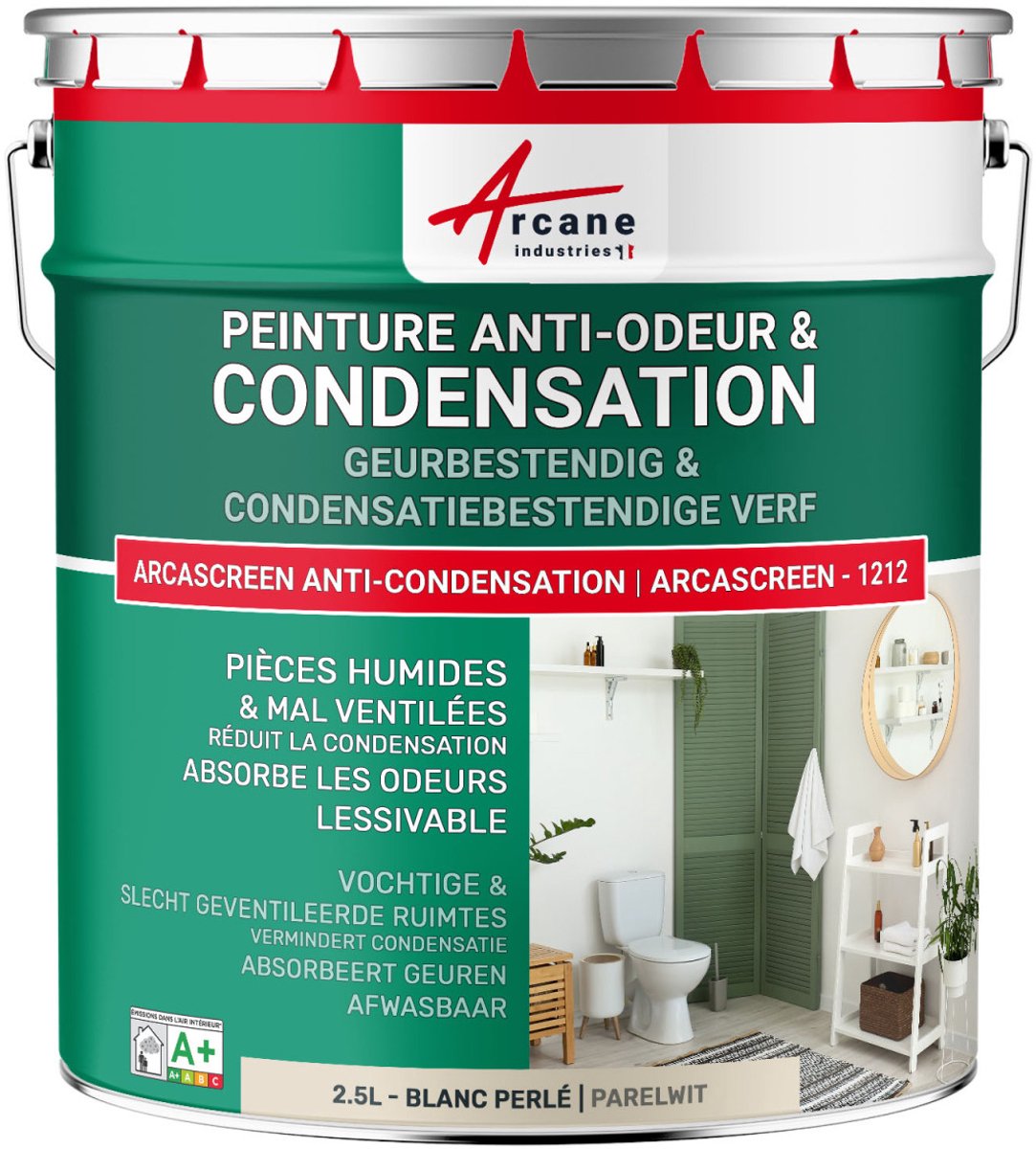 Anti-condensatieverf, anti-geurverf voor vochtige ruimtes: ARCASCREEN ANTI-CONDENSATION