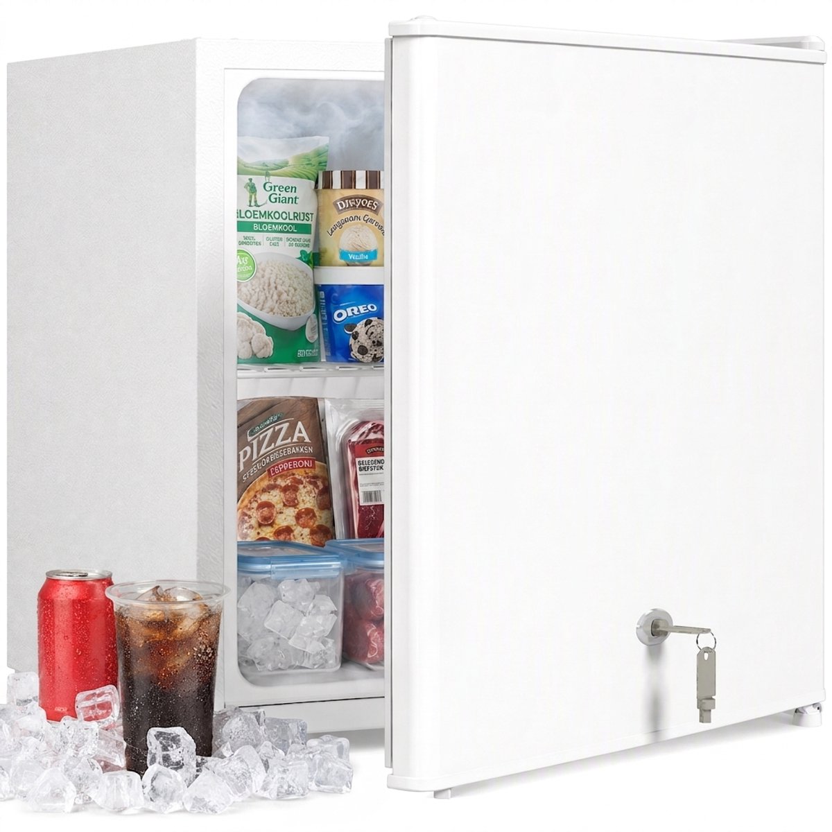 Mini vriezer - 35 L - Vrijstaand - 161 W - 47 x 44,2 x 48,8 cm - Wit