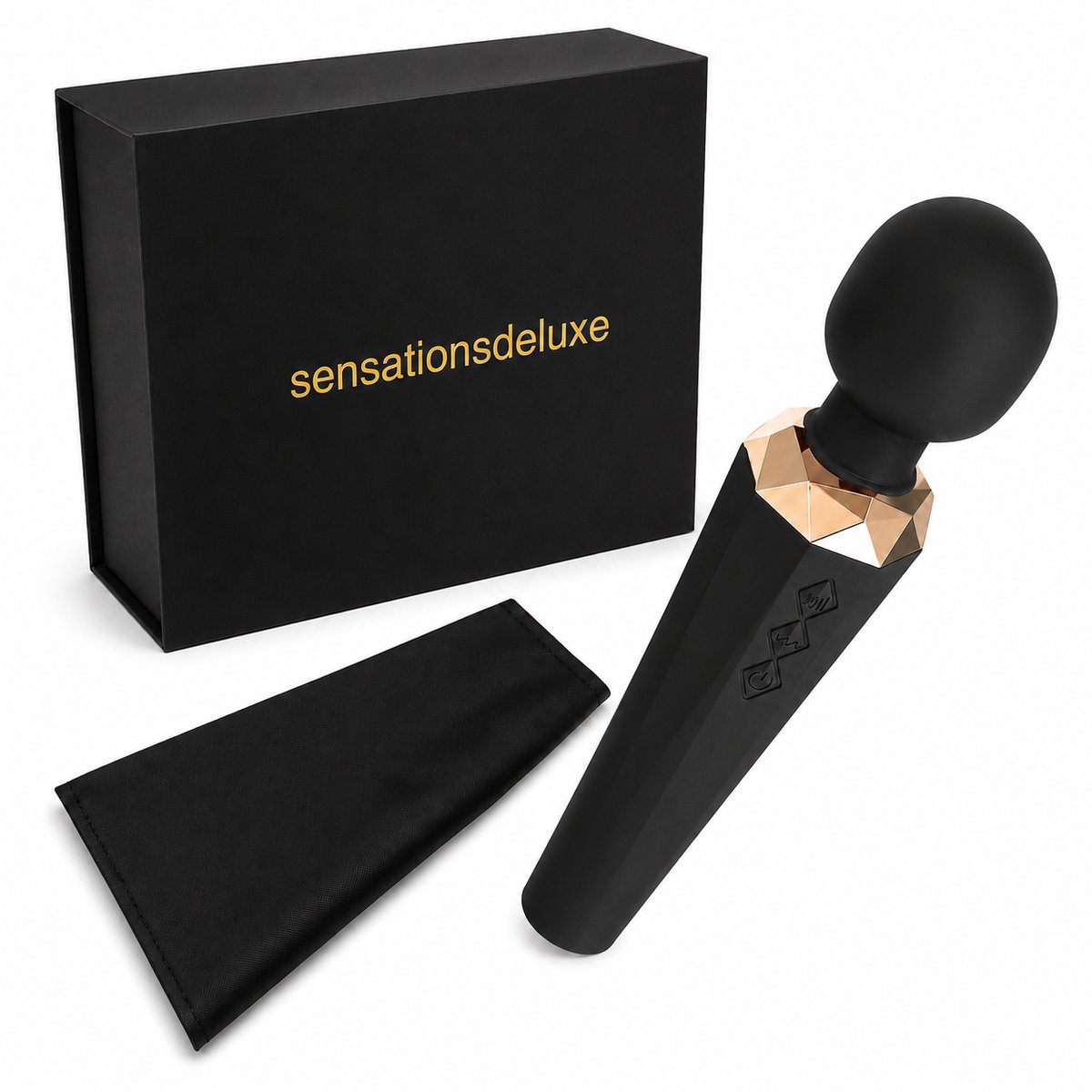 Sensationsdeluxe - Wand Vibrator 20 functies - Massage - Sex Speeltje - Penetratie - USB Lader - 8 Snel heden