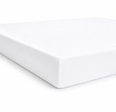 Bed Care Jersey Stretch Hoeslaken - 90x200 - 100% Katoen - 30CM Hoekhoogte - Wit