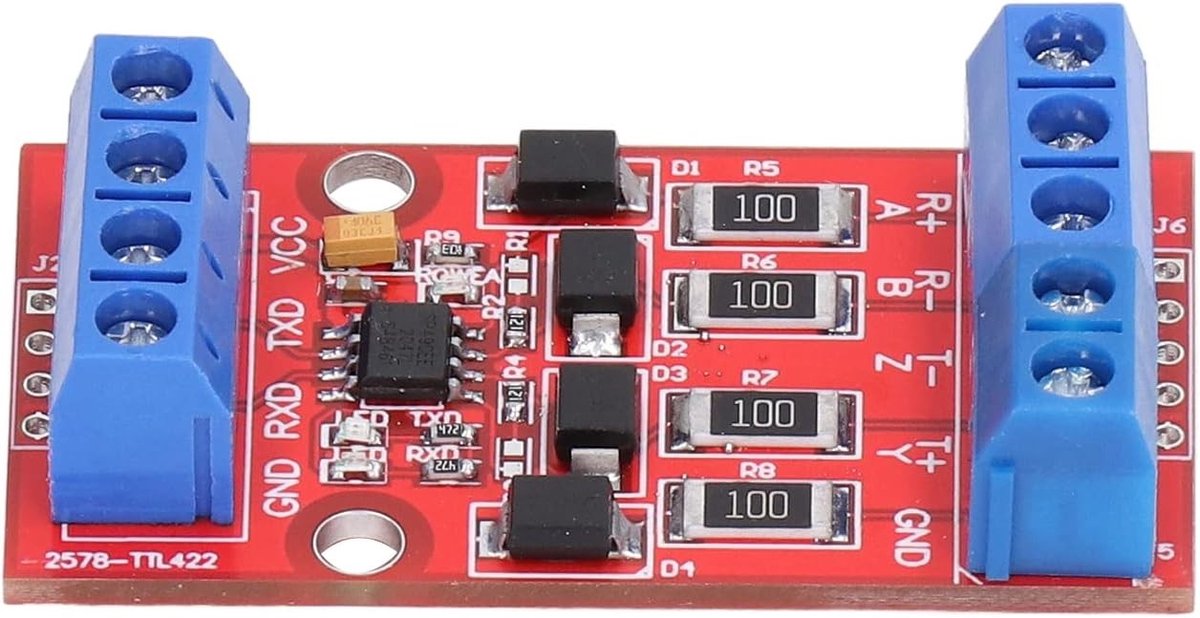 Bidirectionele RS422 naar TTL Conversiemodule met UART Serieel Poort, 5V, Overvoltage en Overcurrent Bescherming voor Betrouwbare Gegevensoverdracht