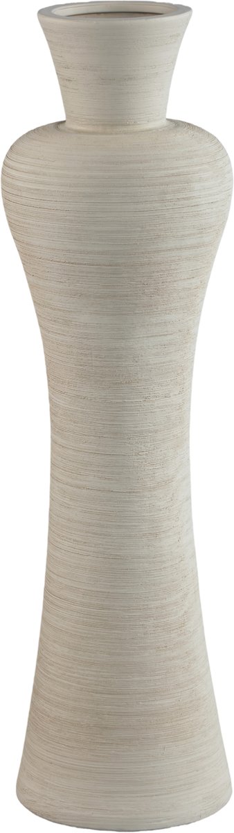 PTMD Marla Khaki Ceramic Vase Round Small Neck L