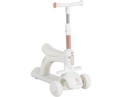 Byox Velvet Royal White 2-in-1 Step/Loopfiets