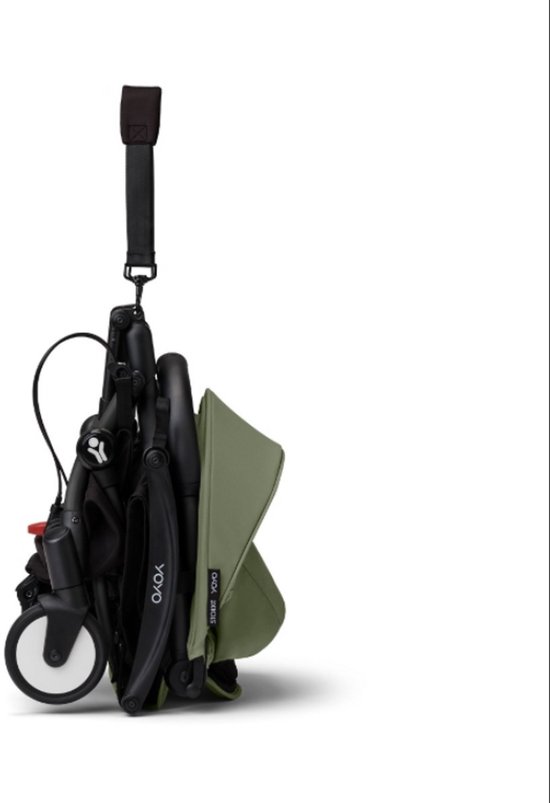 Stokke YOYO³ kinderwagen - Olijfgroen op Zwart — afbeelding 2
