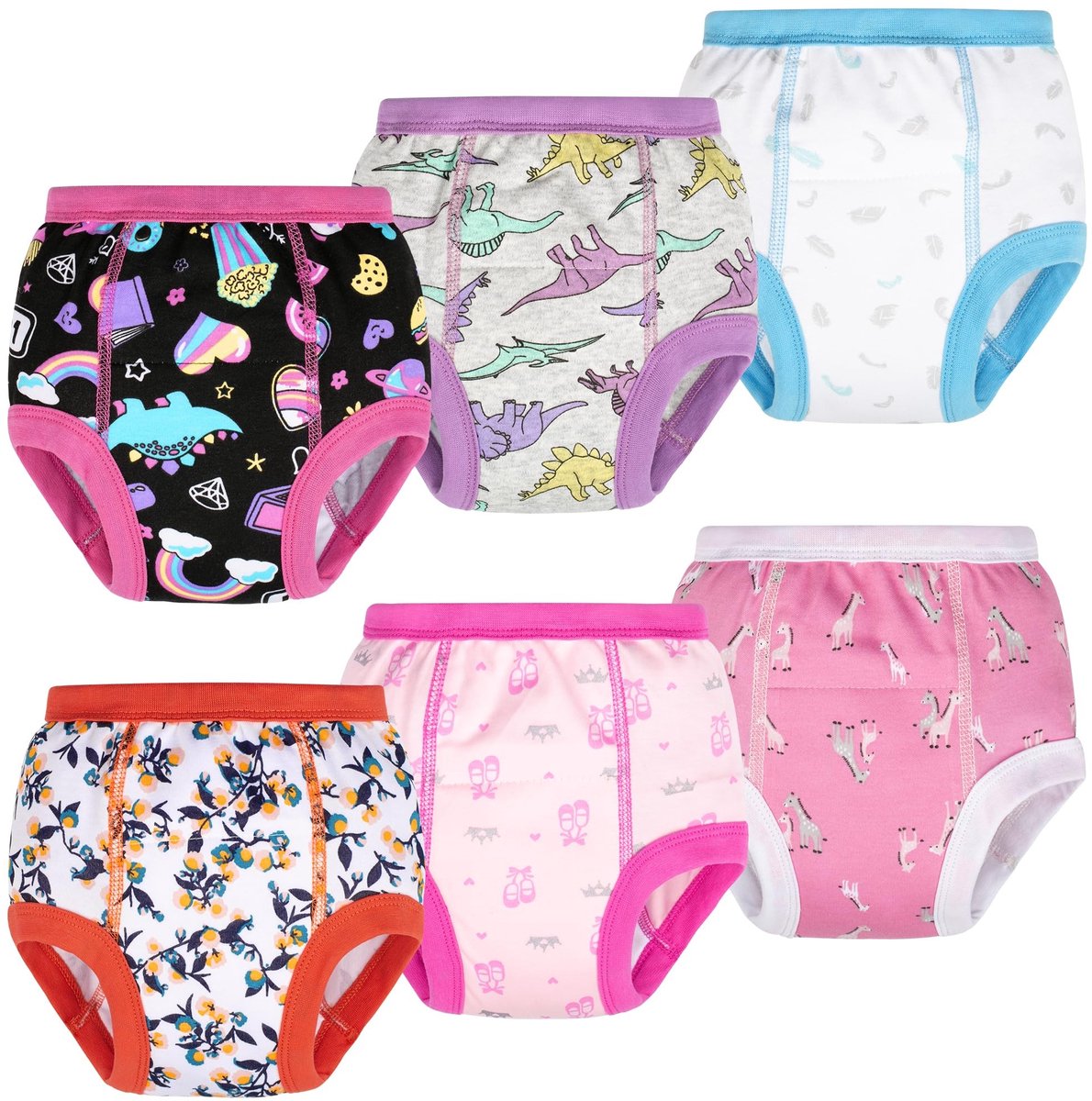 Solidchoice - Set van 6 Absorberende Potty Training Broeken voor Peuters