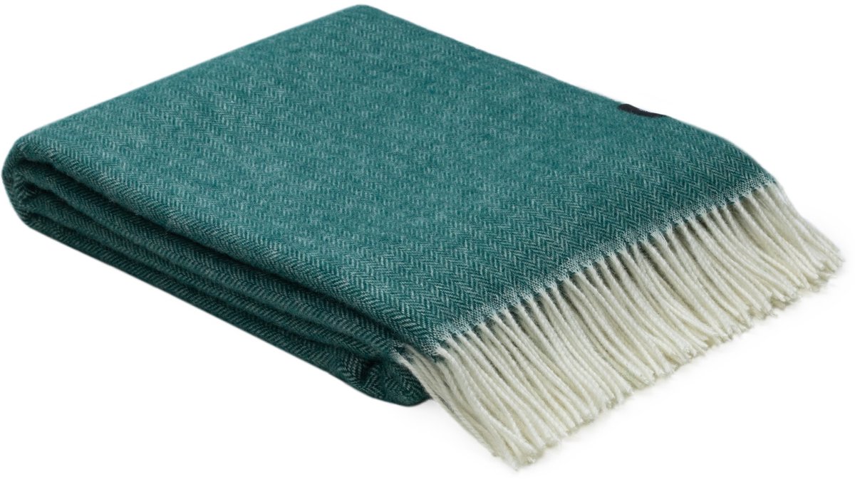 WOOOL Plaid - Zelandia (Groen) - 140x200cm - 100% Wol