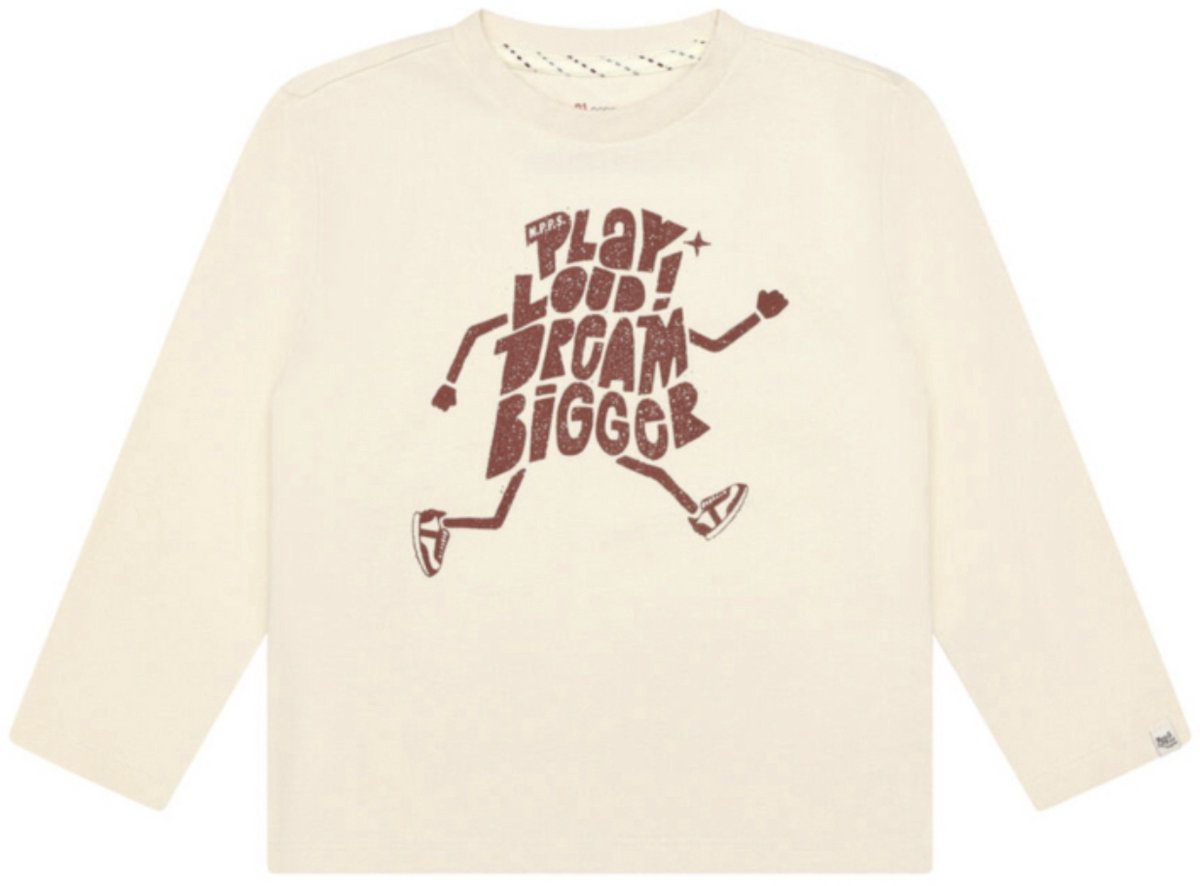 Noppies - T-shirt - Longsleeve - Bone White - Maat 128