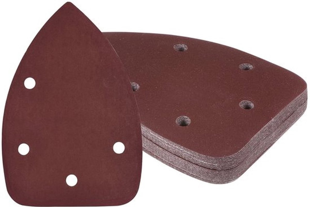 Schuurpapier Set 25 Stuks - Schuurpapier Driehoek 9,9 x 13,9 cm - Korrel 1000 - Antistatisch - Hoogwaardig Aluminiumoxide - Geschikt voor Houtbewerking - Schuurmachinepapier
