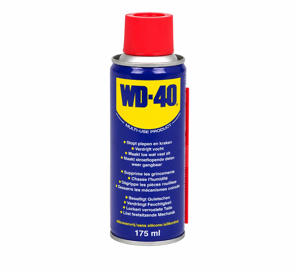 WD‑40® Multispray smeermiddel en roestbescherming – Verdrijft vocht – Stopt piepen en kraken – Beschermt tegen roest – Verwijdert vuil – 175 ml