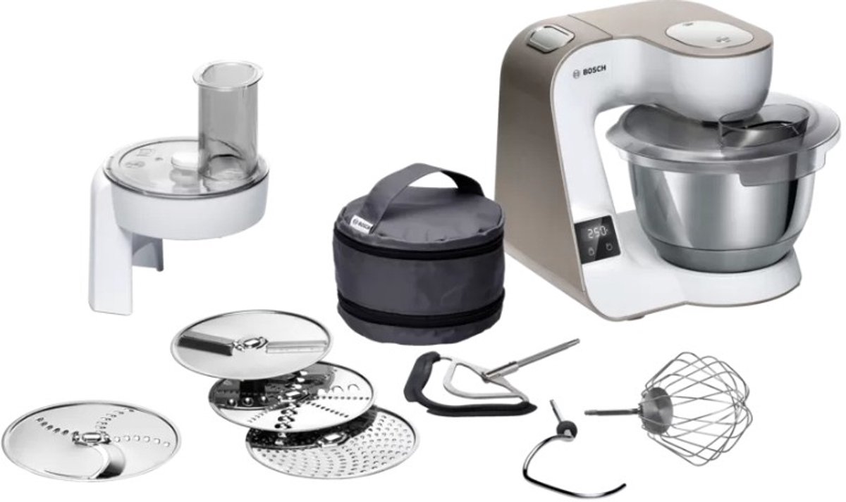 Bol.com Bosch MUM5 XW10 - Keukenmachine - Wit aanbieding