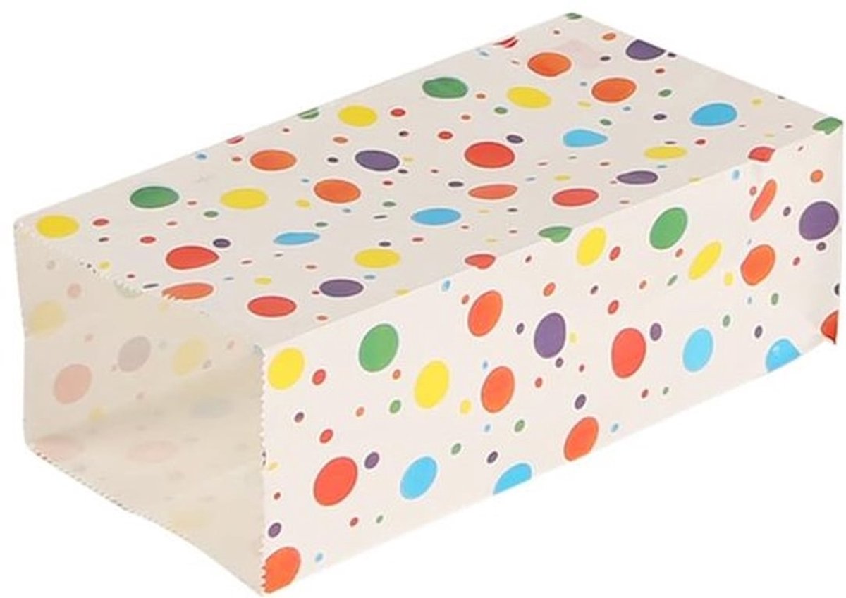 Cadeautassen 50 Stuks - Papieren Geschenkzakjes - Verjaardagstas - Multifunctioneel - Lichtgewicht - Duurzaam Kraftpapier - 9 x 5,5 x 18 cm