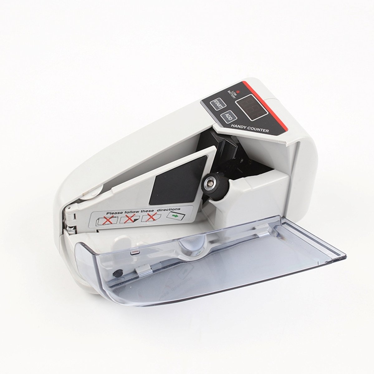 Geldtelmachine – Geldteller voor Biljetten – Compact & Draagbaar – Automatisch Tellen – Tot 600 Biljetten per Minuut – LCD Display – Euro & Meerdere Valuta