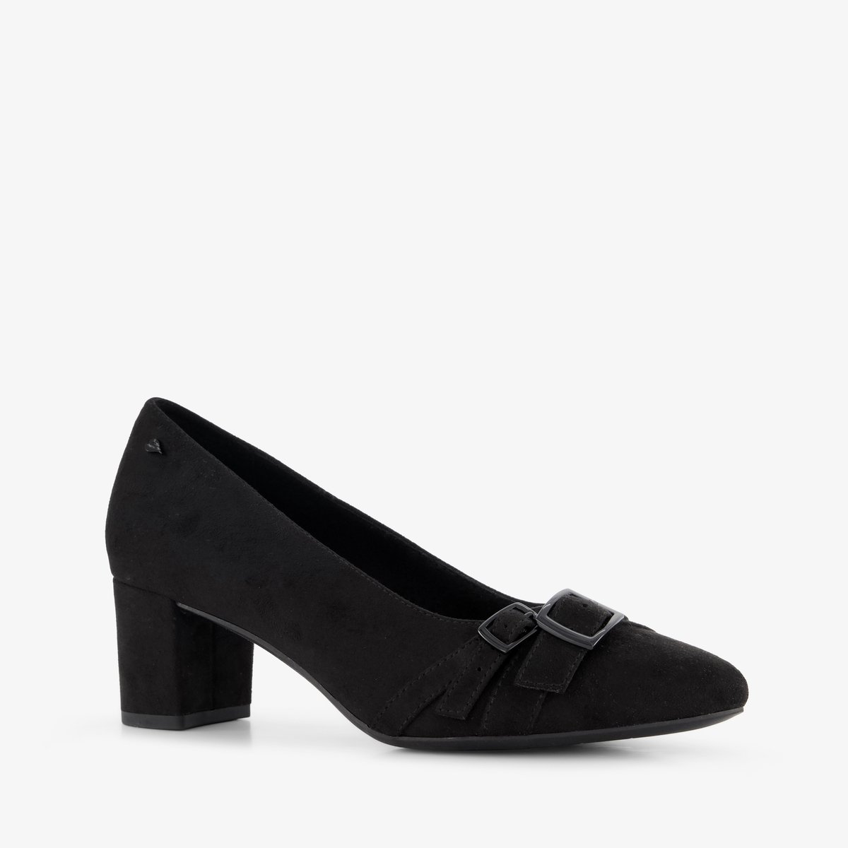 Jana dames pumps met H-leest zwart - Maat 38