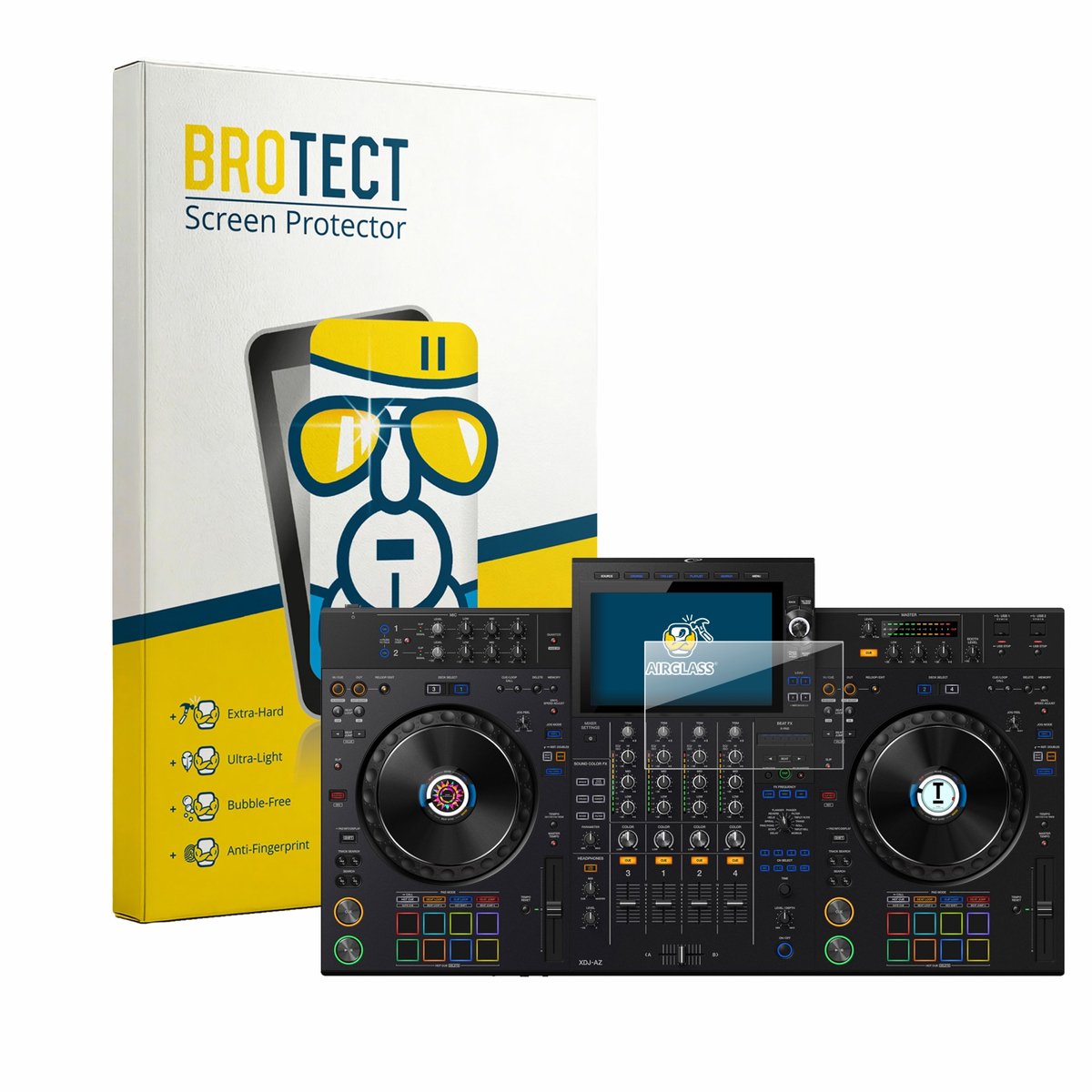 Screenprotector voor AlphaTheta XDJ-AZ Beschermglas transparant