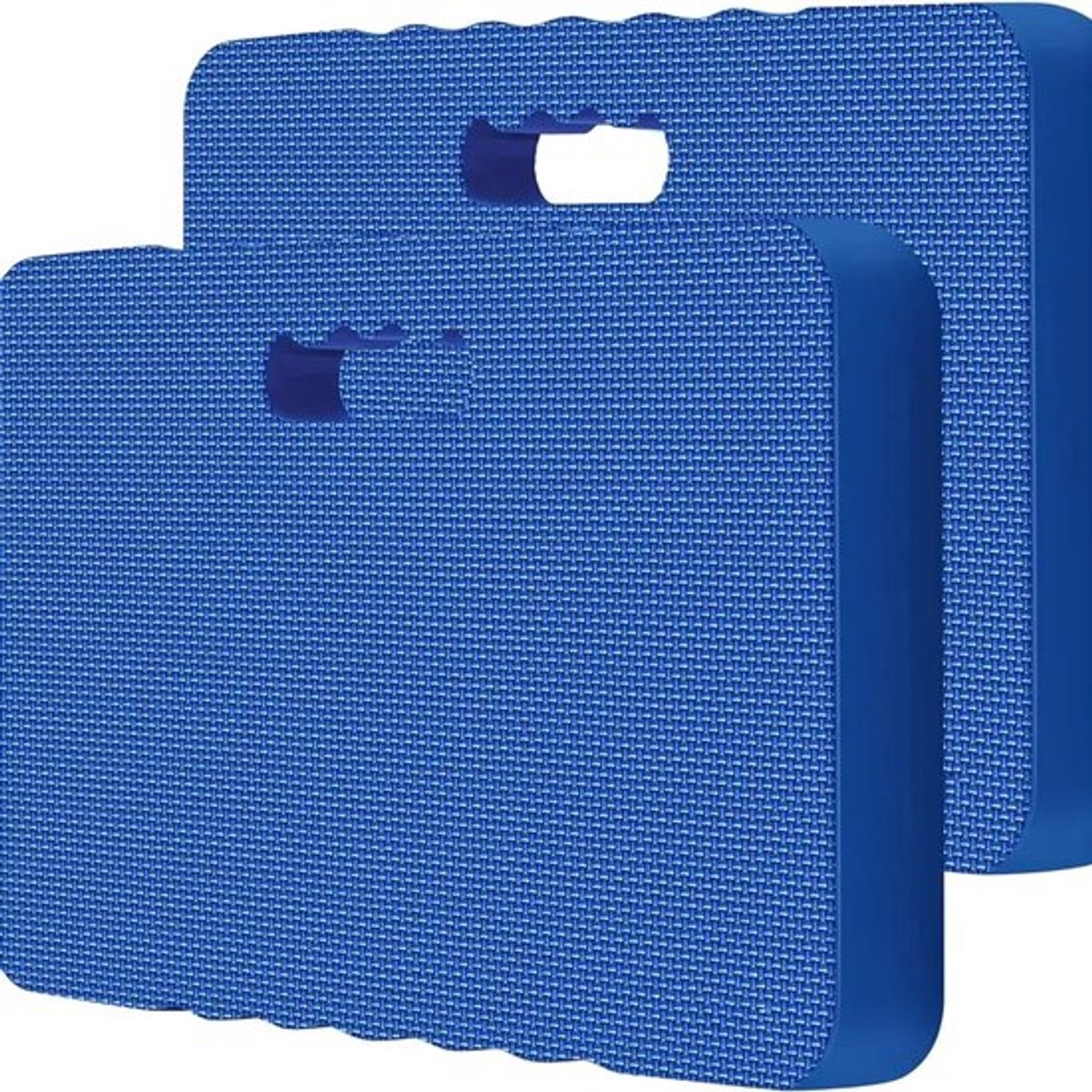 Blauwe 2-pack extra dikke, stevige kniebeschermers | 4 cm antislip EVA | Geschikt voor tuinieren, yoga, fitness, werk en bidden