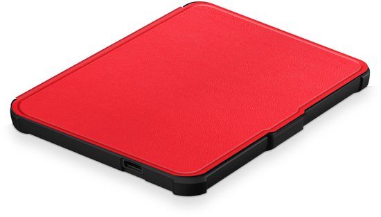 IYUPP Ereader Hoes geschikt voor Kobo Clara BW / Kobo Clara Colour - Folio - Met Auto-Wake functie - Rood — afbeelding 2