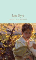 Couverture du livre Jane Eyre avec une peinture d'une jeune fille tenant un agneau dans un paysage doré.