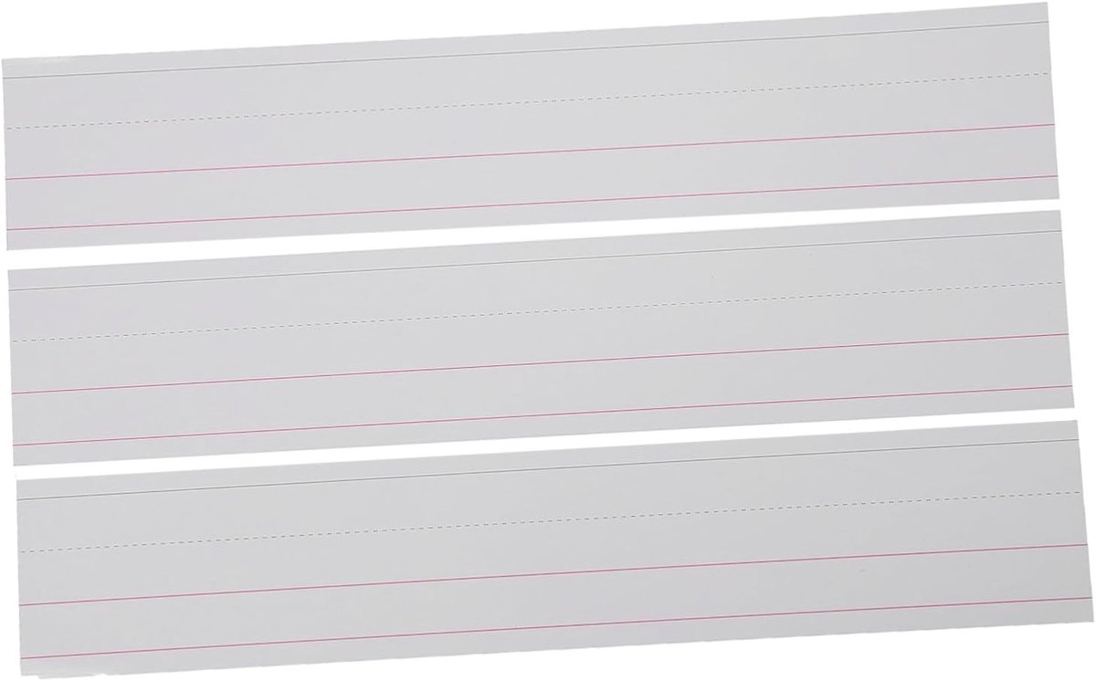 Zinsstroken Leren - Educatieve Kaarten - Zinsbouw Oefenen - Uitwisbaar Materiaal - 40x7cm 50 Stuks - Beige