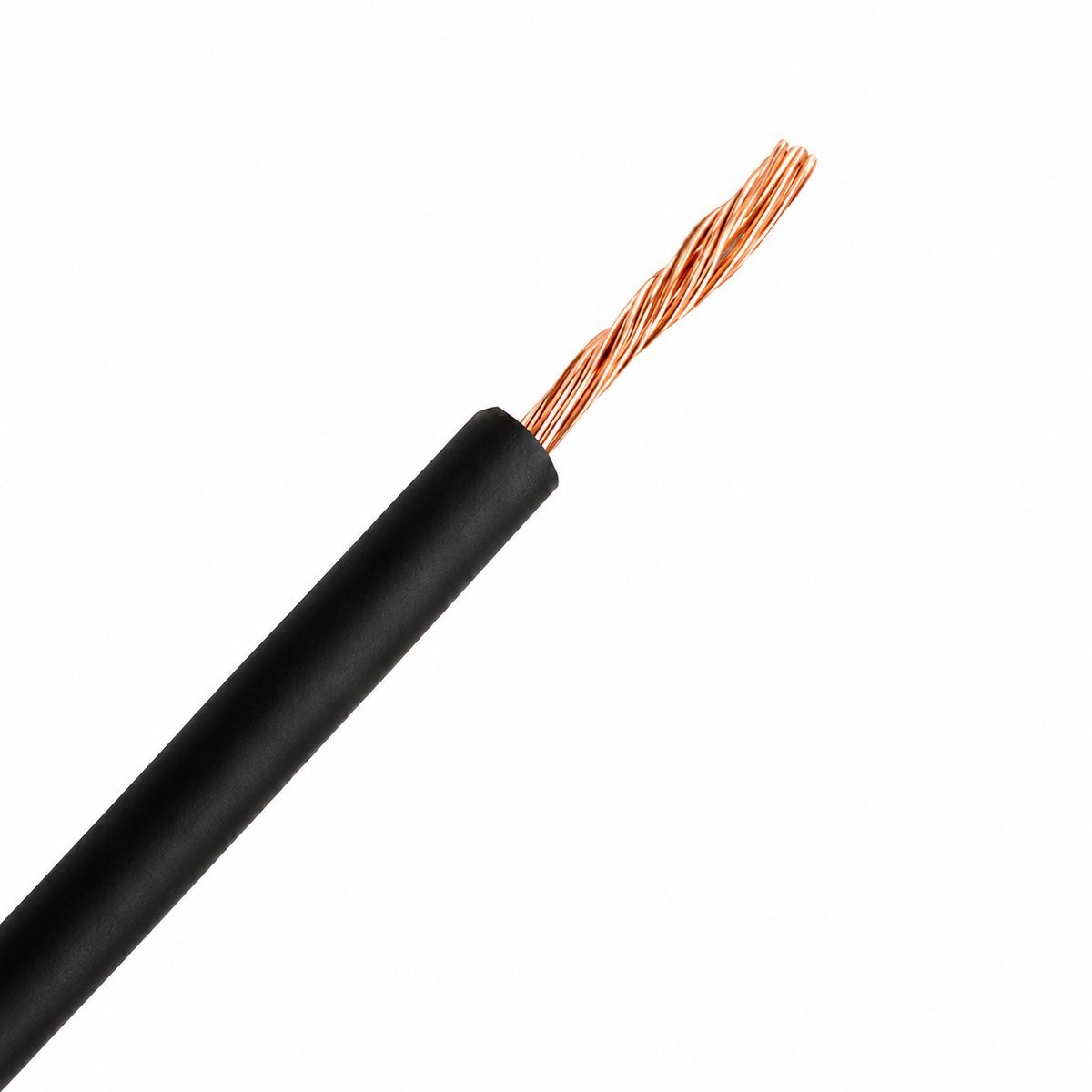 Draad VDS 12V 1,5mm2 div. kleuren per 5m - zwart