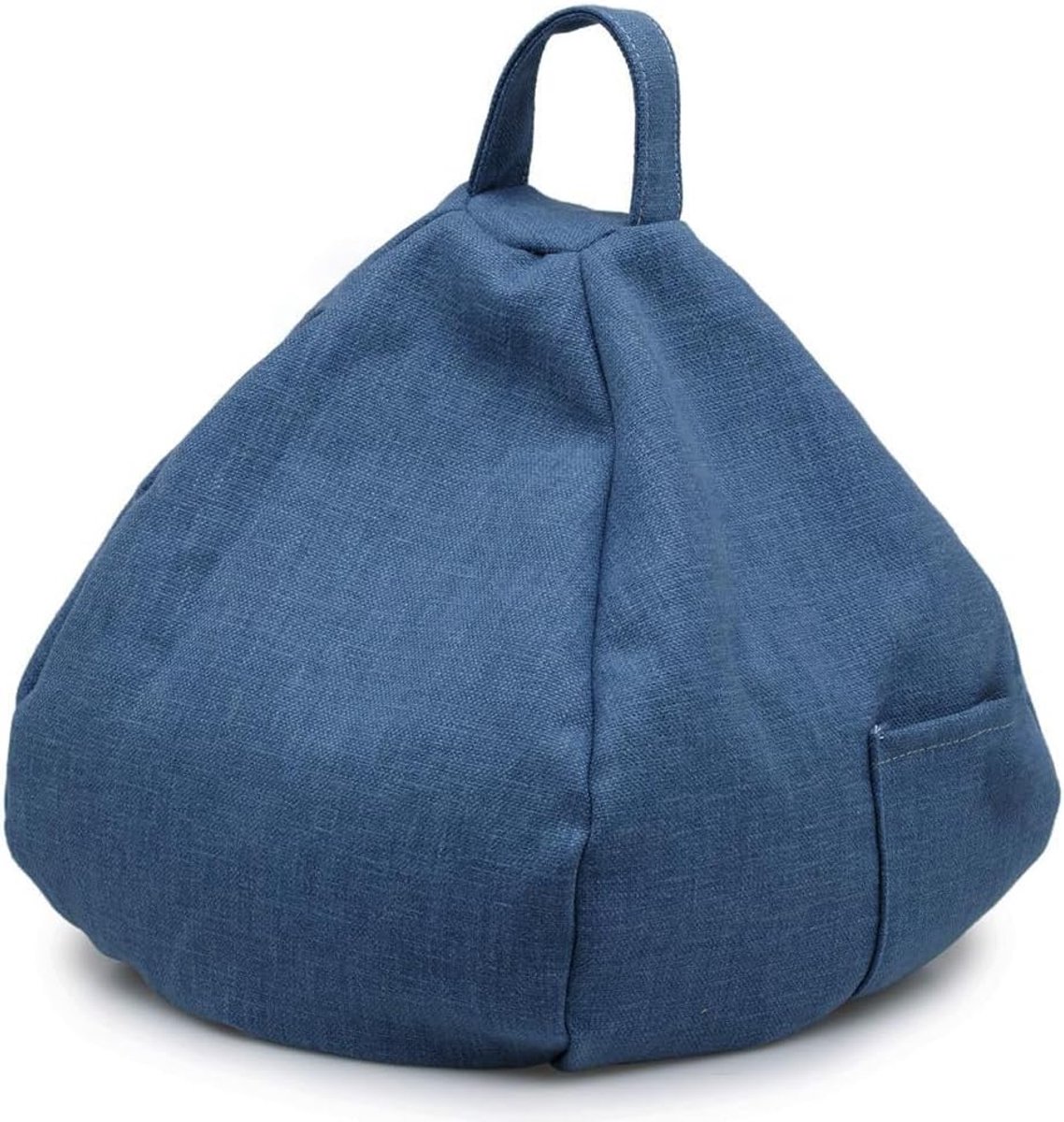 Boekenstandaard Kussen - Tablet Houder - Handsfree Lezen - Met Opbergvak - 25 cm - Denimblauw