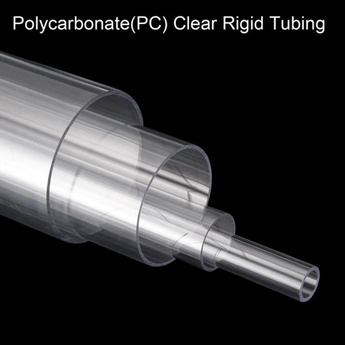 Dailygoods- Brandstofslang 14mm - Rigid Ronde Slang - Polycarbonaat - Transparant