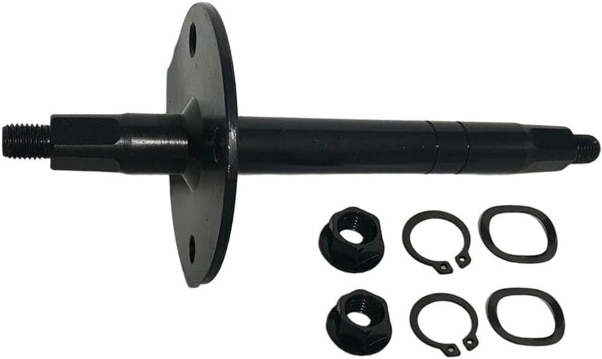 Vervangende Middenas - Pedaal Component - Hometrainer Onderhoud - Stabiel en Slijtvast - 165mm of 180mm - Zwart